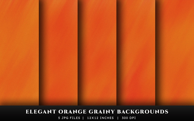 Elegant Orange Grainy Texture Backgrounds