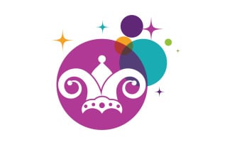 Harlequin hats stock carnival illustration design template v.1