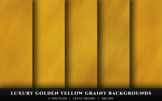 Luxury Golden Yellow Grainy Texture Backgrounds
