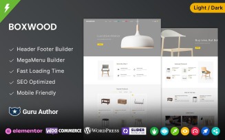 BoxWood - Lighting, Furniture, and Interior Shopping Mall Elementor WooCommerce Theme