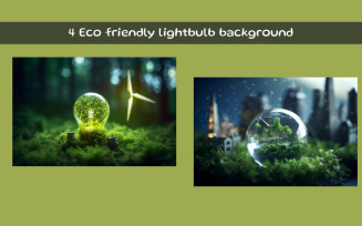 Eco friendly lightbulb background