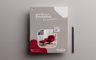 Furniture store flyer template