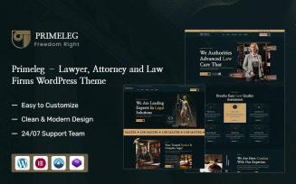 PrimeLeg – Lawyer, Attorney and Law Firms WordPress Theme