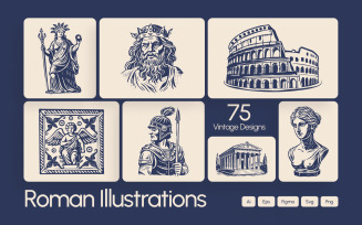 Vintage Roman Icon glory Set