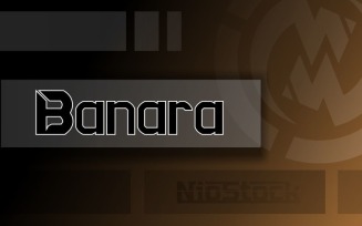 Banara - Font Design san serif font family