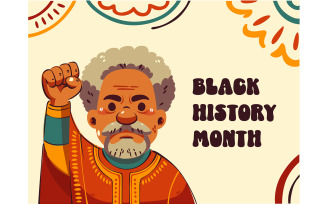 Celebrating Black History Month Artwork Illustration