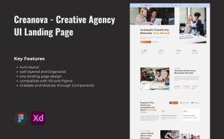 Creanova - Creative Agency UI Landing Page