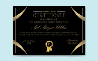 New Creative Certificate Template Design