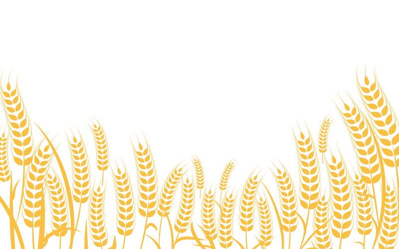 Farm wheat rice vector icon illustration design template v.31 Illustration