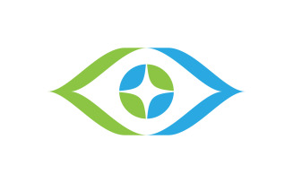 Identity Corporate Health Eye Care vector Logo design