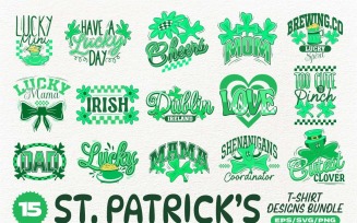 St. Patrick's T-shirt Designs Bundle