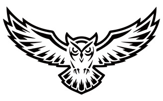 A owl vector art illustration