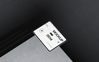 Floating Tablet Device Mockup Template