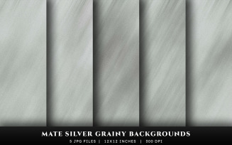 Mate Silver Grainy Texture Backgrounds