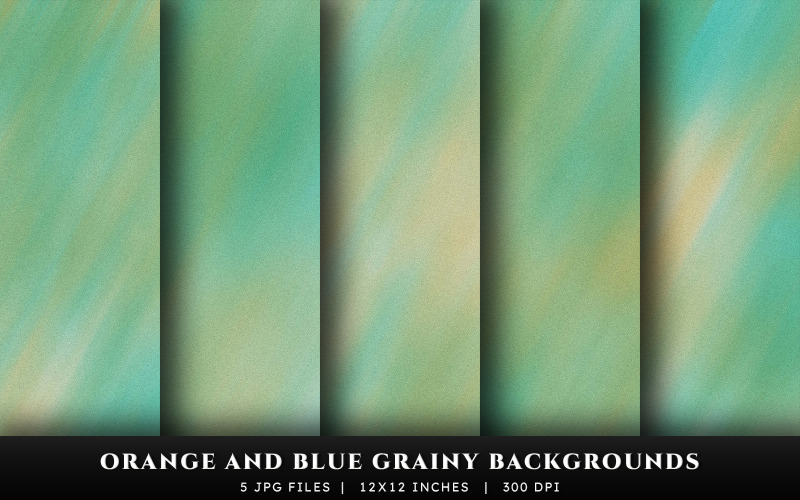 Orange and Blue Grainy Texture Backgrounds