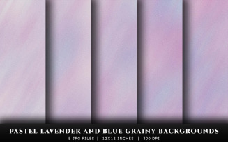 Pastel Lavender and Blue Grainy Texture Backgrounds