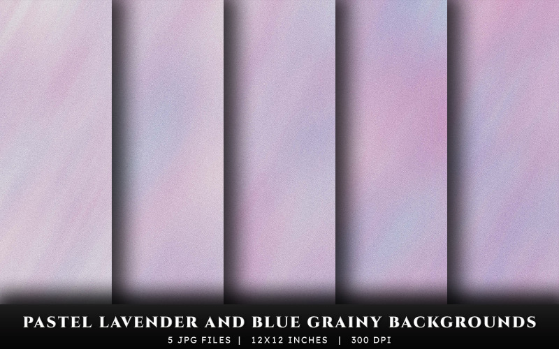 Pastel Lavender and Blue Grainy Texture Backgrounds