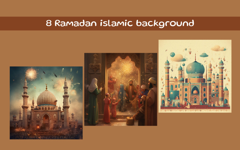 Ramadan islamic background AI image Background