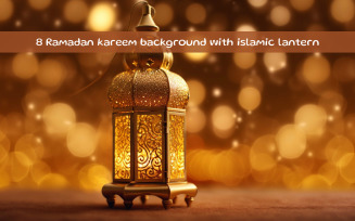 Ramadan kareem background with islamic lantern