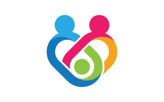 Safe care social community Logo design template v.12