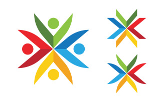 Safe care social community Logo design template v.7