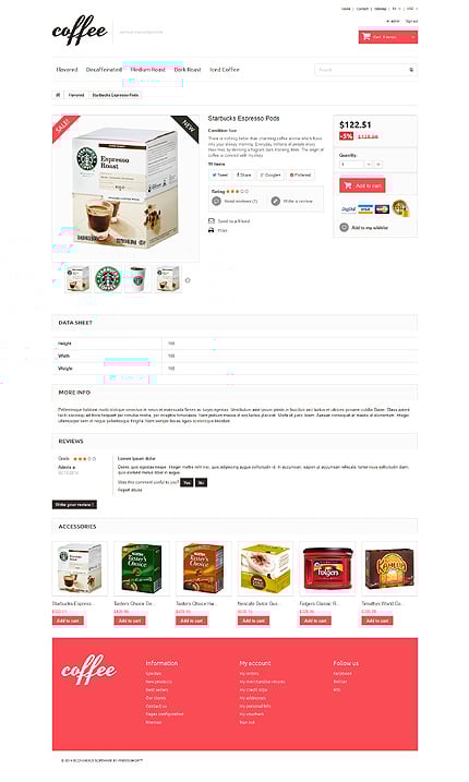 Prestashop Products Page Screenshot