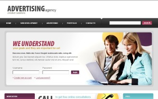 Advertising Agency PSD Template