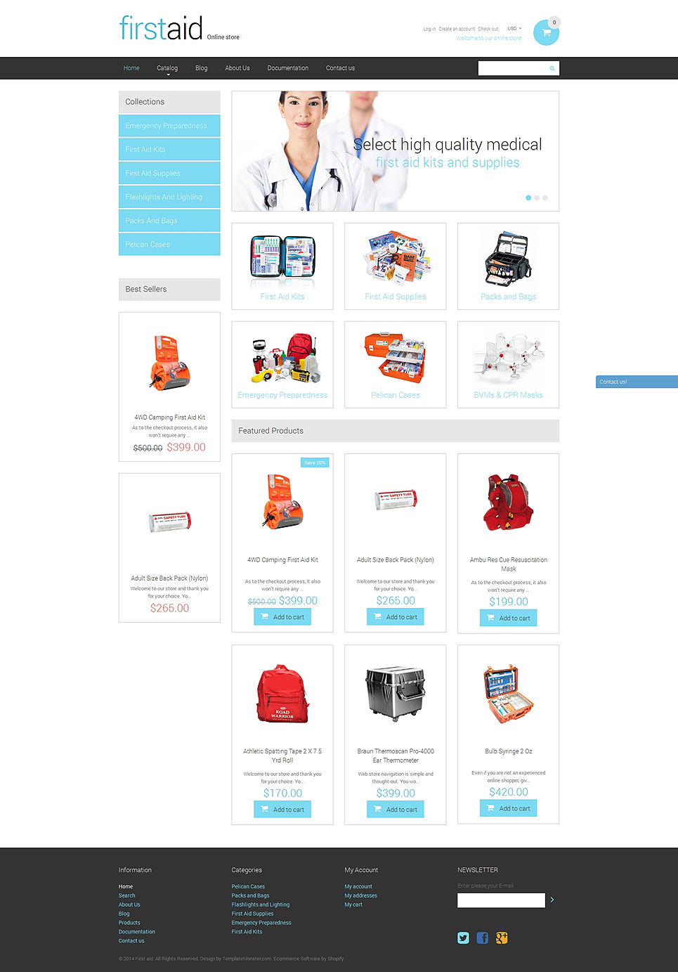 Ambulance Responsive Shopify Theme New Screenshots BIG