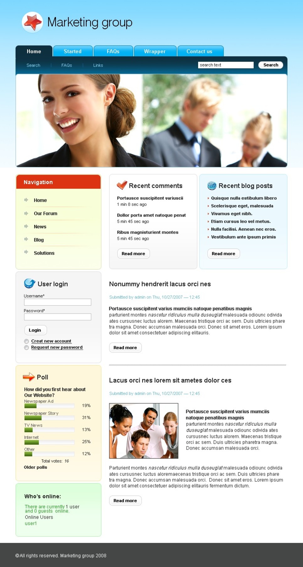 Marketing Agency PSD Template New Screenshots BIG