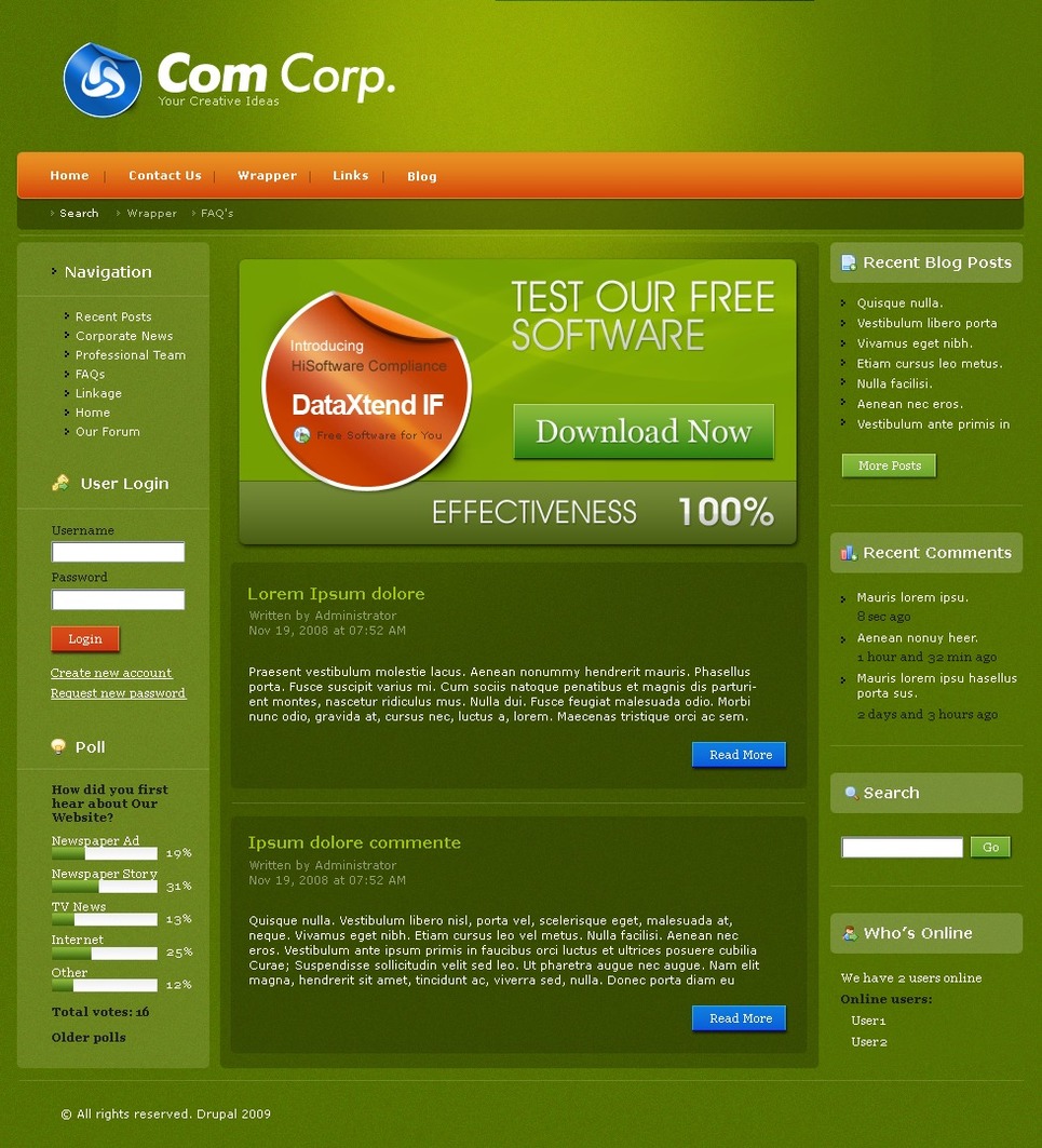 Software Company PSD Template New Screenshots BIG