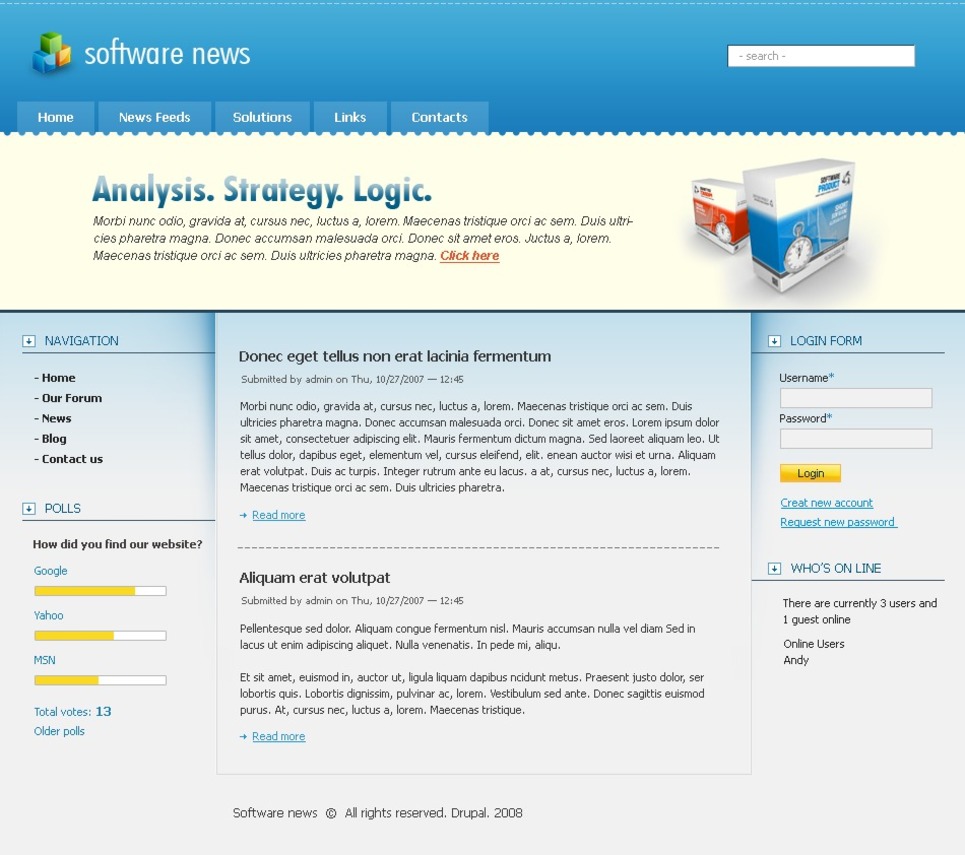 Software Store PSD Template New Screenshots BIG