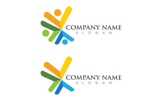 Safe care social community Logo design template v.5