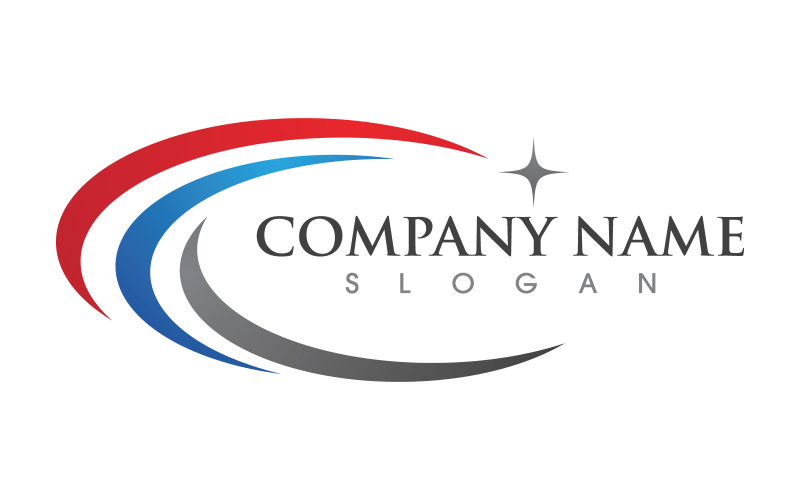 Star Fast speed Illustration logo design v.3 Logo Template