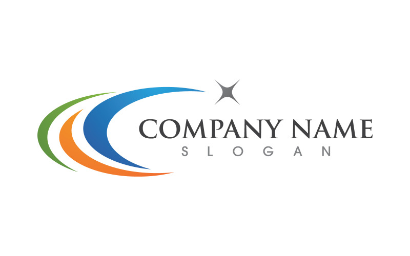 Star Fast speed Illustration logo design v.5 Logo Template