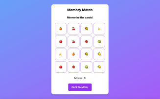 Memory Match Game: The Extended Cognitive Challenge & Brain Boost