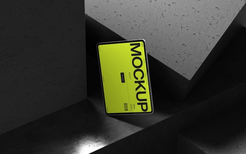 Modern Floating Tablet Mockup Template Product Mockup