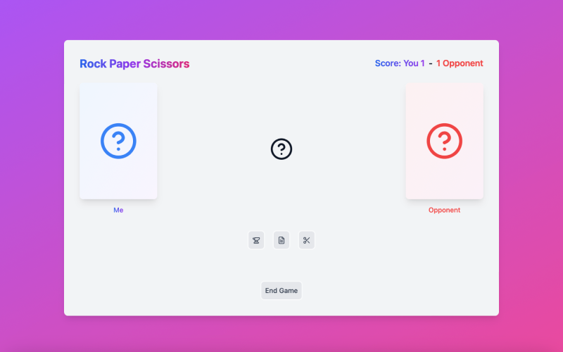 Rock Paper Scissors Game: Modern Duel - Play Now and Triumph! HTML5 Game