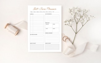 Self-Care Planner Design Template