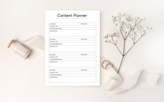 Social Media Planner Design