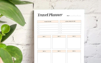 Travel Planner Design Template