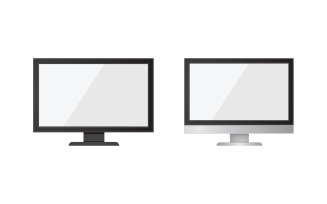 TV , LCD, LED, monitor icon vector illustration design v.3