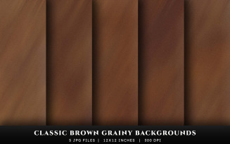 Classic Brown Grainy Texture Backgrounds