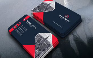 Creative Minimalist Business Card Design Identity Template 316