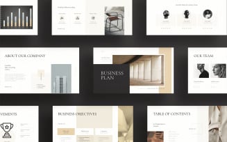 Minimal Business Plan Google Slides Template