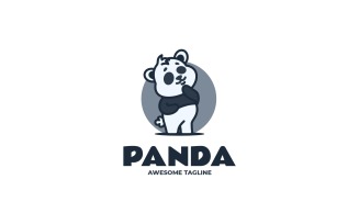 Panda Simple Mascot Logo 12