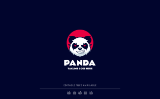 Panda Simple Mascot Logo 8