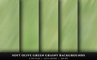 Soft Olive Green Grainy Texture Backgrounds