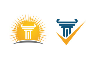 Law Firm Logo Template vector illustration design v.7