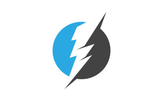 Lightning Power Logo Template vector icon illustration design v.2