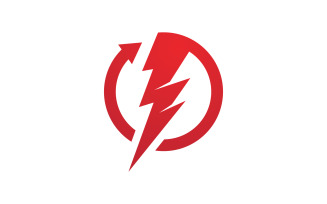 Lightning Power Logo Template vector icon illustration design v.5